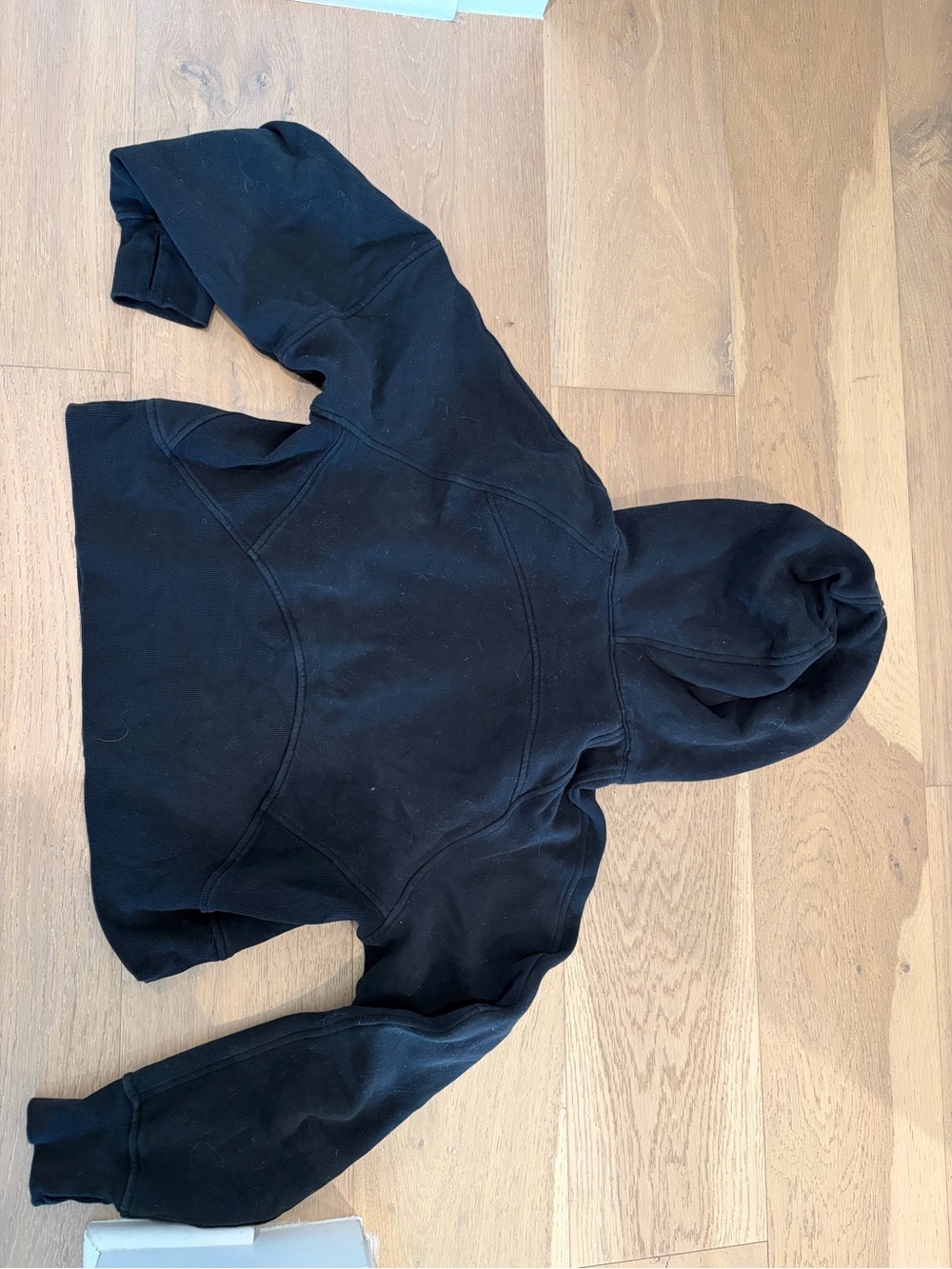 Lululemon Black Cropped Hoodie